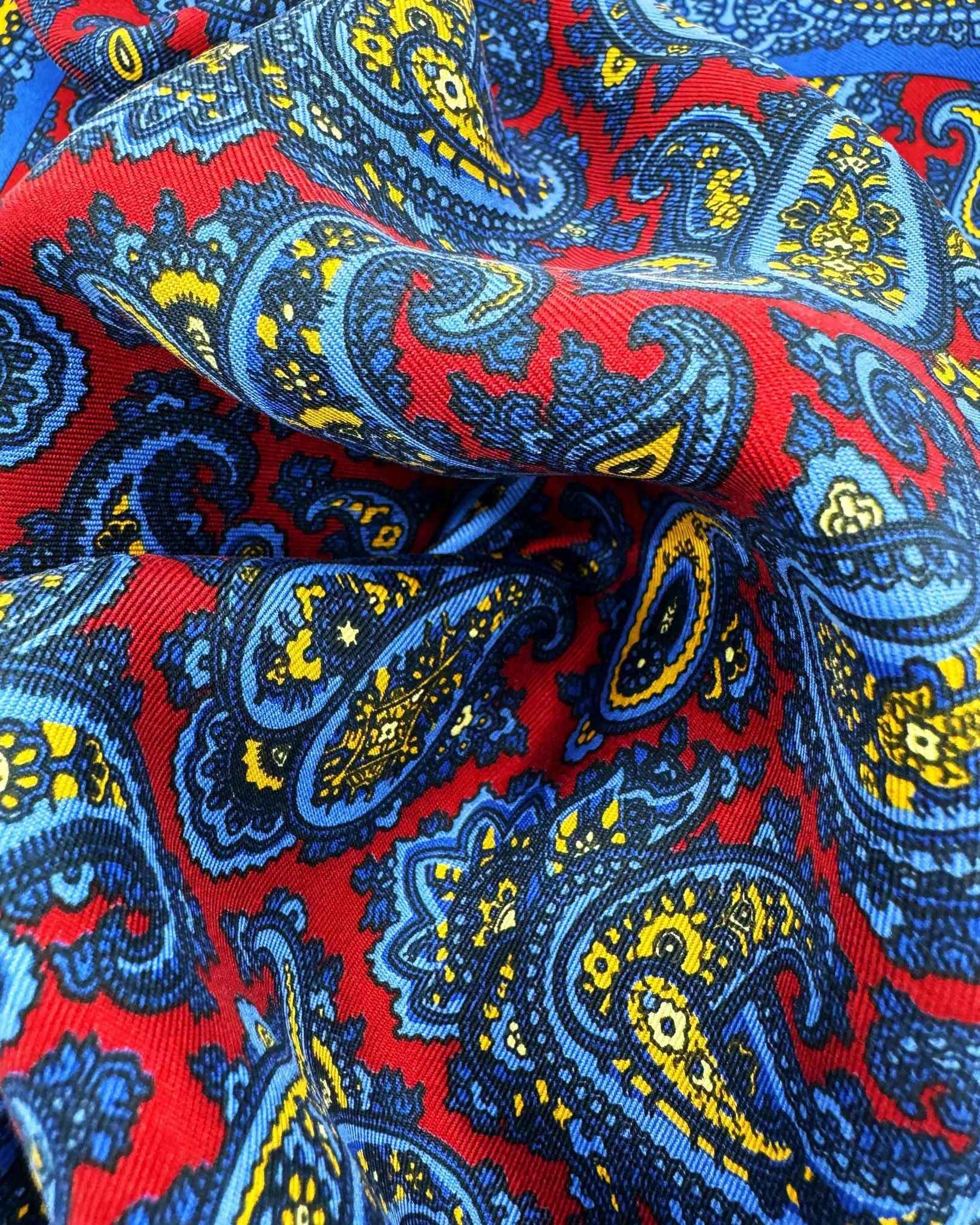 Madder Silk Pocket Square - The Avebury