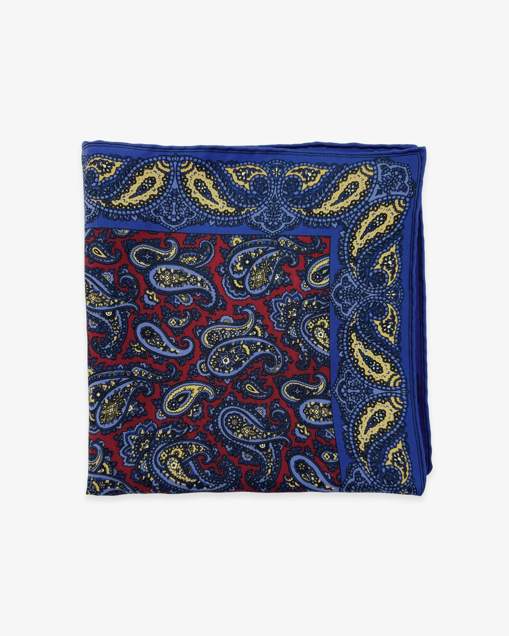 Madder Silk Pocket Square - The Avebury