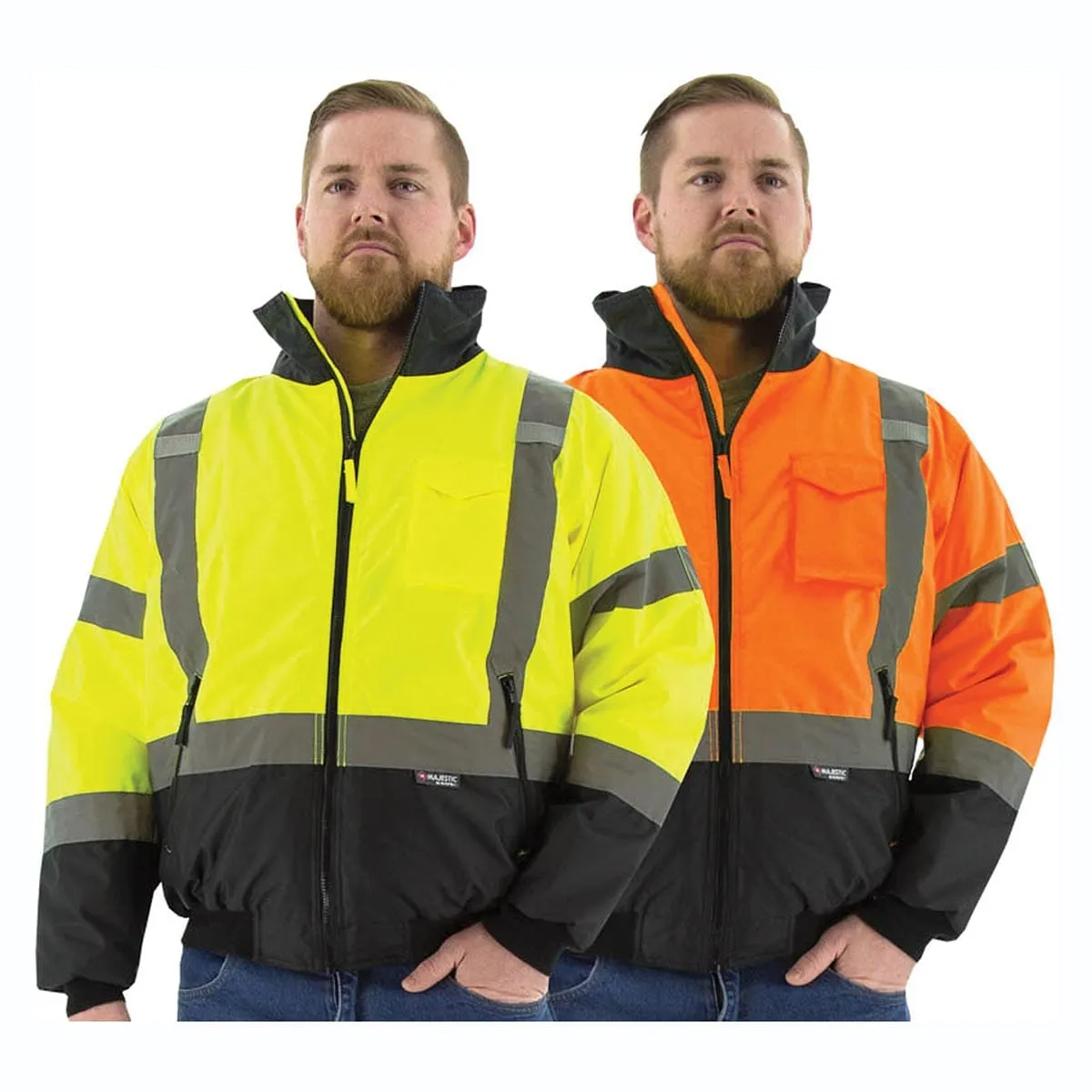 Majestic ANSI Class 3, R Waterproof Quilt Lined Hi-Vis Jacket