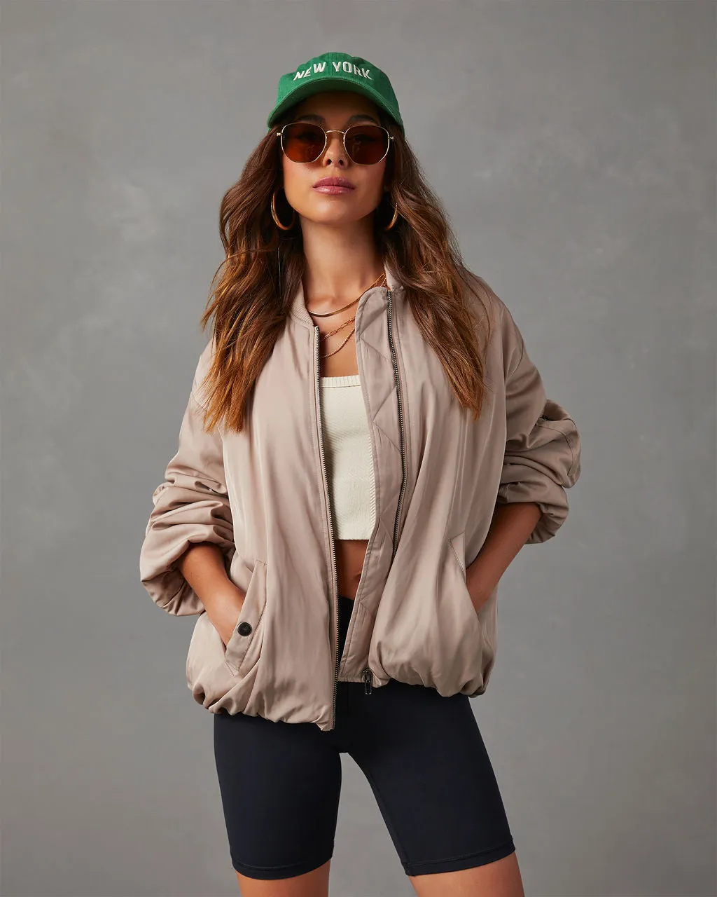 Mckenna Oversized Bomber Jacket