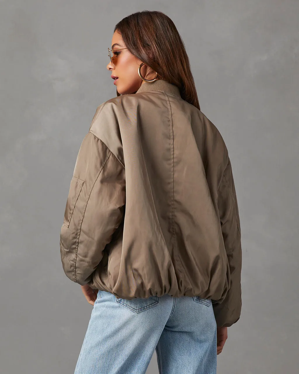 Mckenna Oversized Bomber Jacket