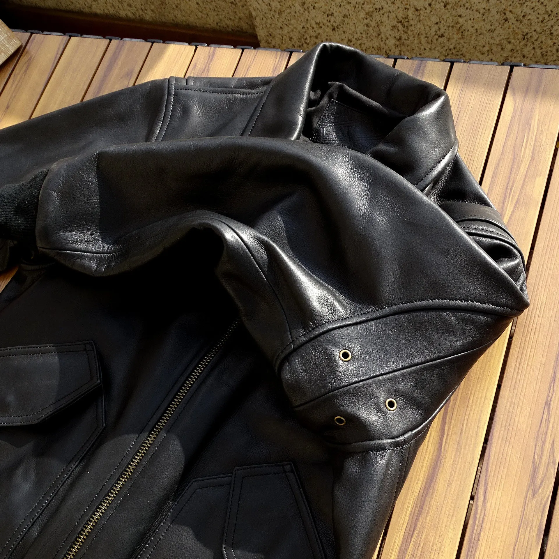 Men's MA-2 Bomber Leather Jacket