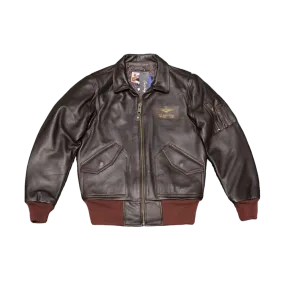 Men's MA-2 Bomber Leather Jacket