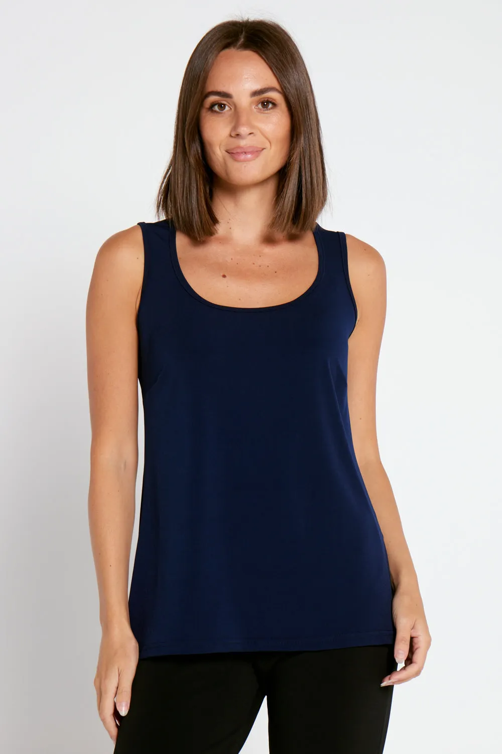 Mia Stretch Cami - Navy