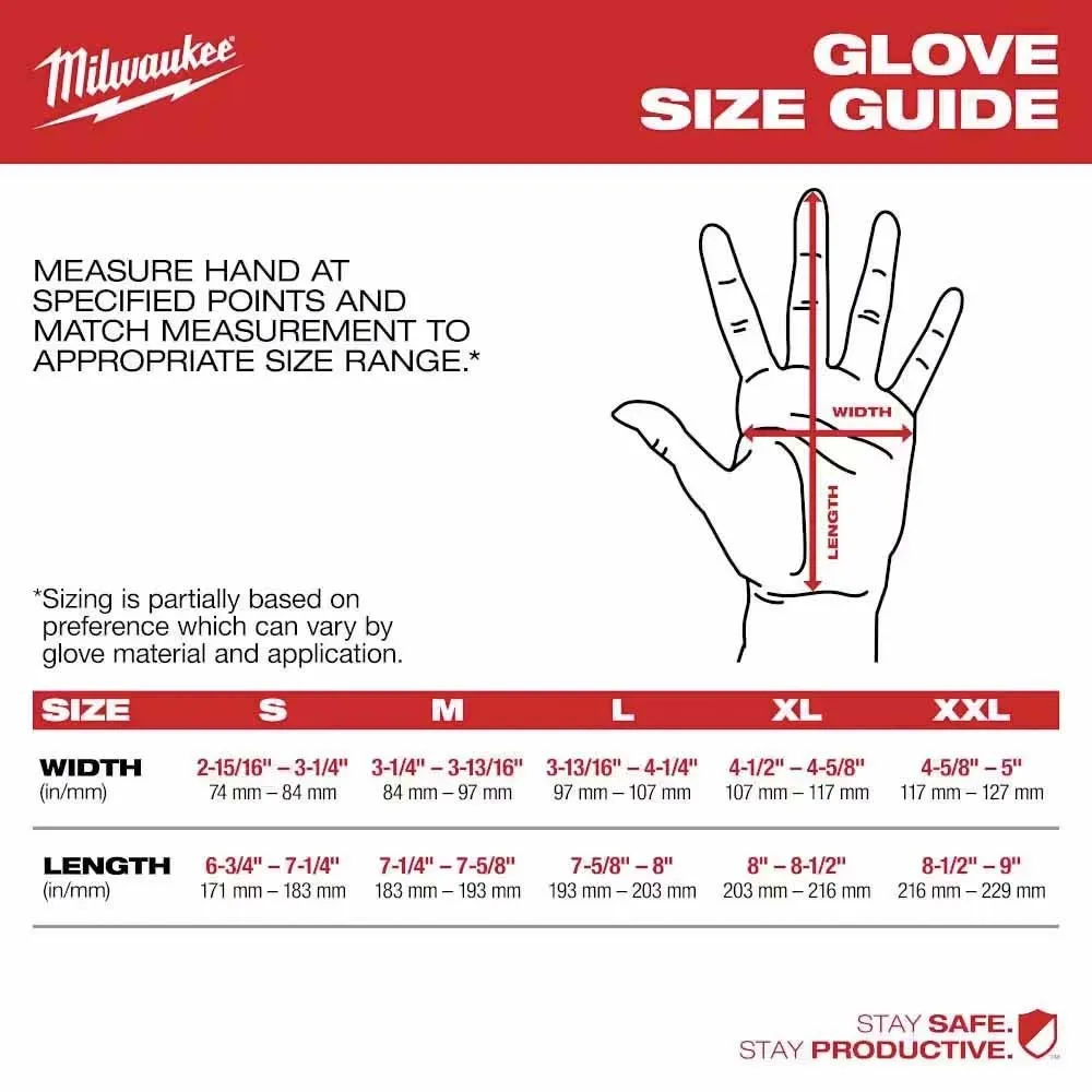 Milwaukee 48-22-8945 Cut Level 4 Nitrile Dipped Gloves - S