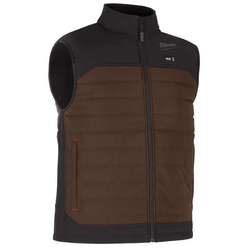 Milwaukee Tool M Unisex Heated Vest Kit Brown