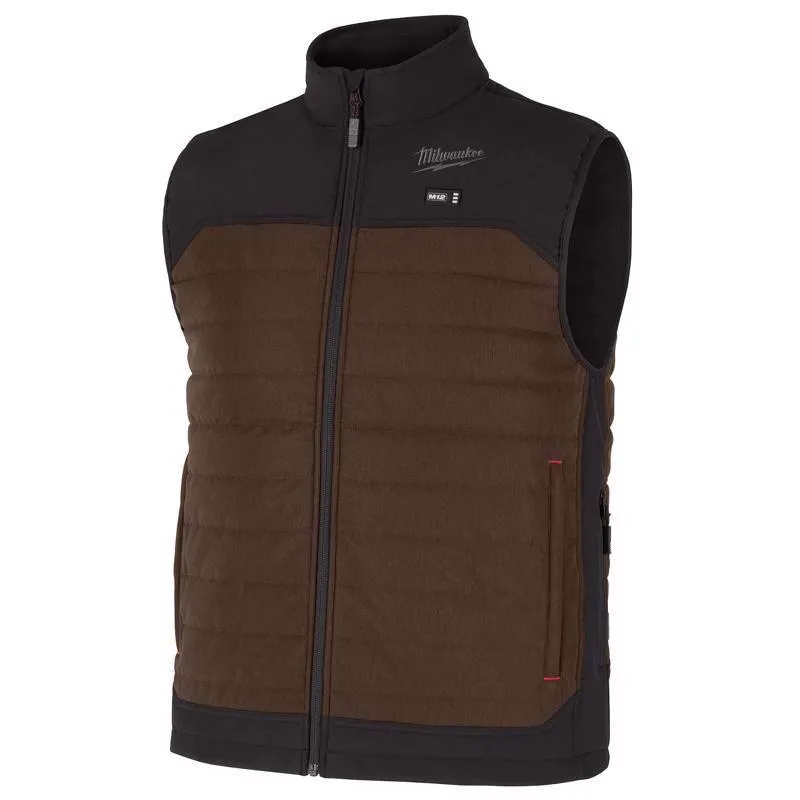 Milwaukee Tool M Unisex Heated Vest Kit Brown