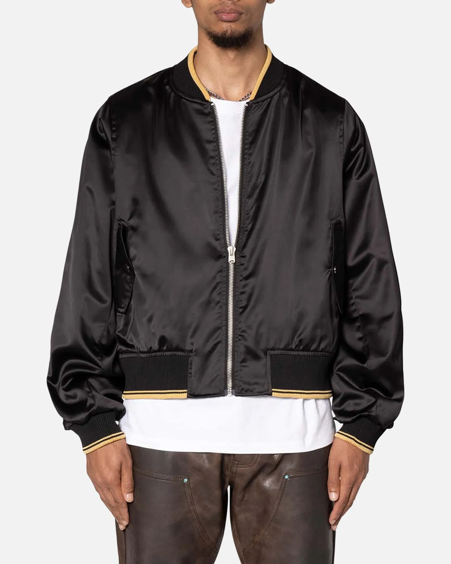 MNML Dark Bark Double Zip Jacket Black