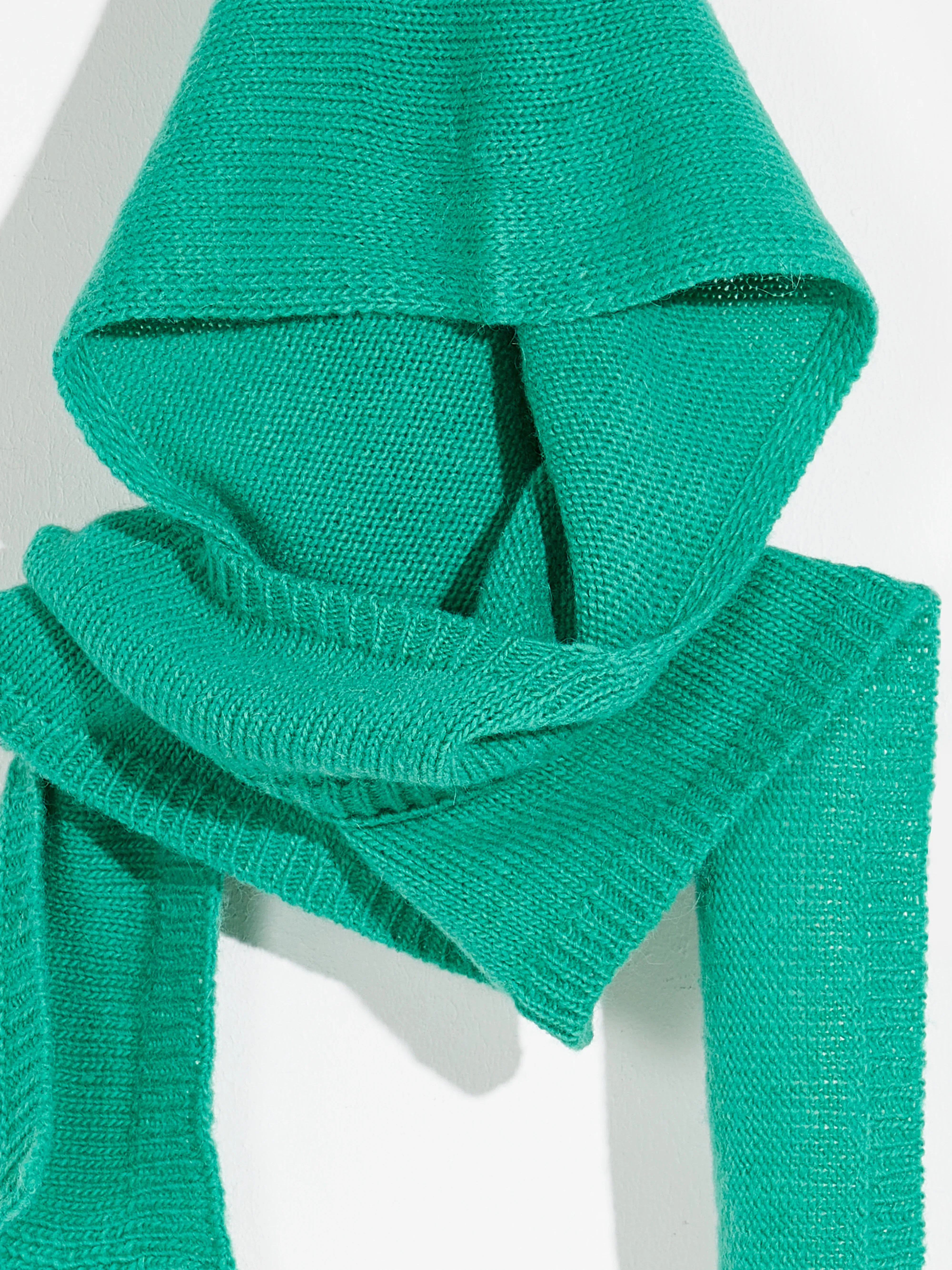 Nansy Knitted Hood (232 / W / MALACHITE)