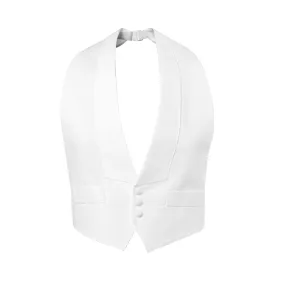 New "White Tie" Pique Adjustable Backless Vest