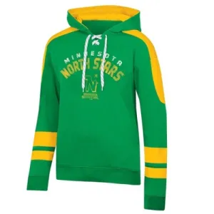 NHL Minnesota North Stars Men's Vintage Lace-Up Fleece Hooded Sweatshirt - S