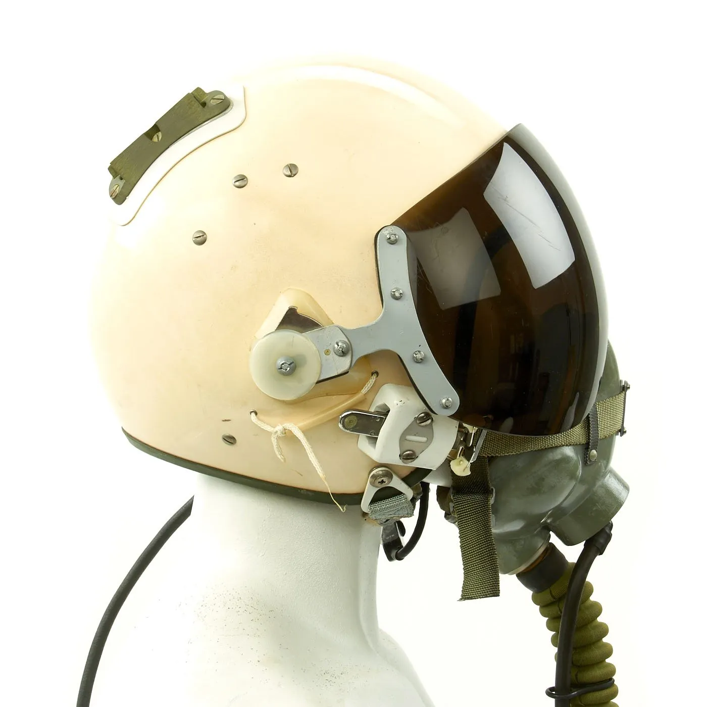 Original Soviet Cold War MiG-29 Fighter Jet Flying Helmet ZSh-5MKV2 with Oxygen Mask KM-34