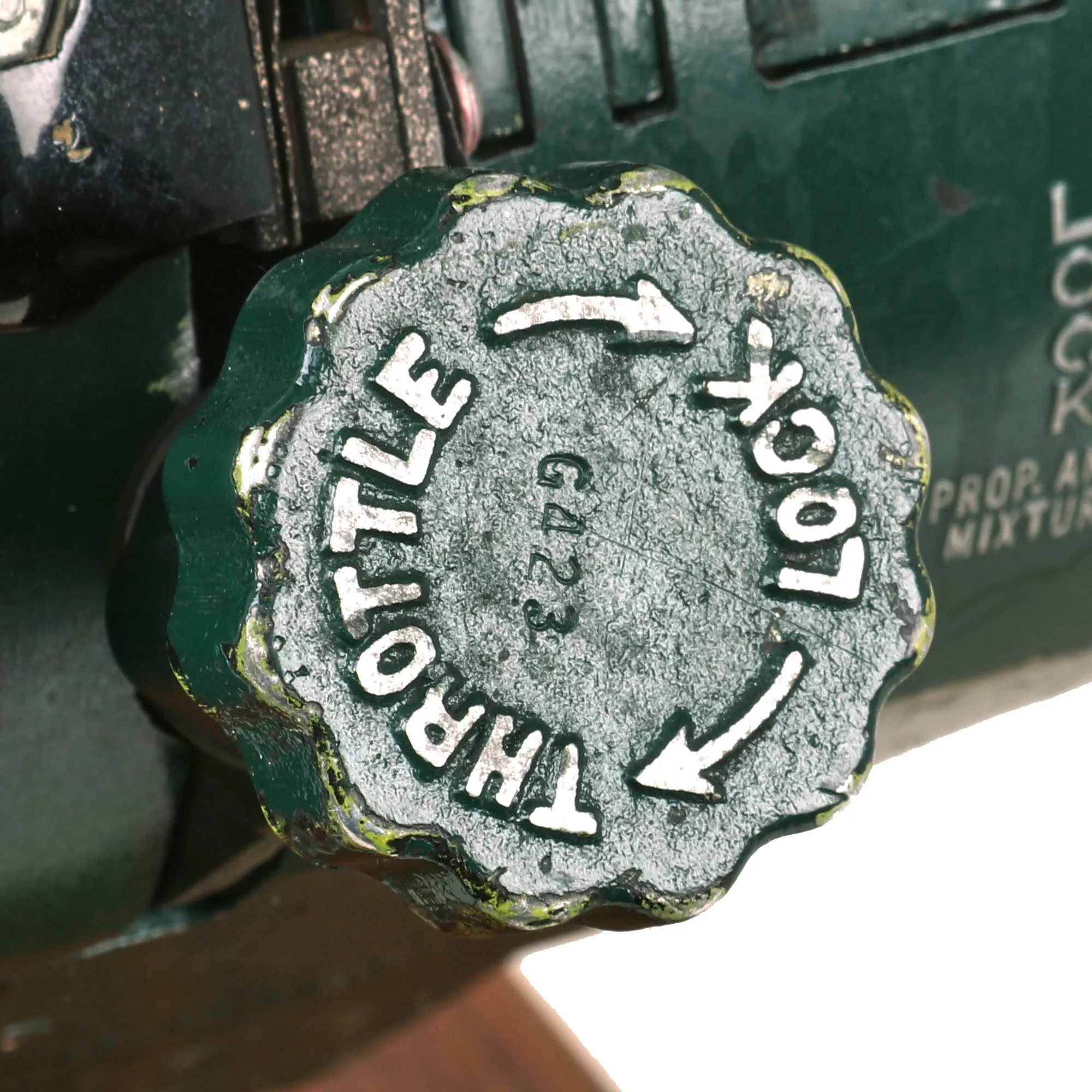 Original U.S. WWII Rare B-25 Mitchell Throttle & Trim Control Unit Mounted on Board with Movable Controls & Levers