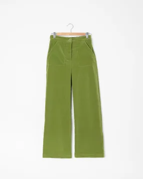 PANTALONE TIMO <br> velluto di cotone pistacchio