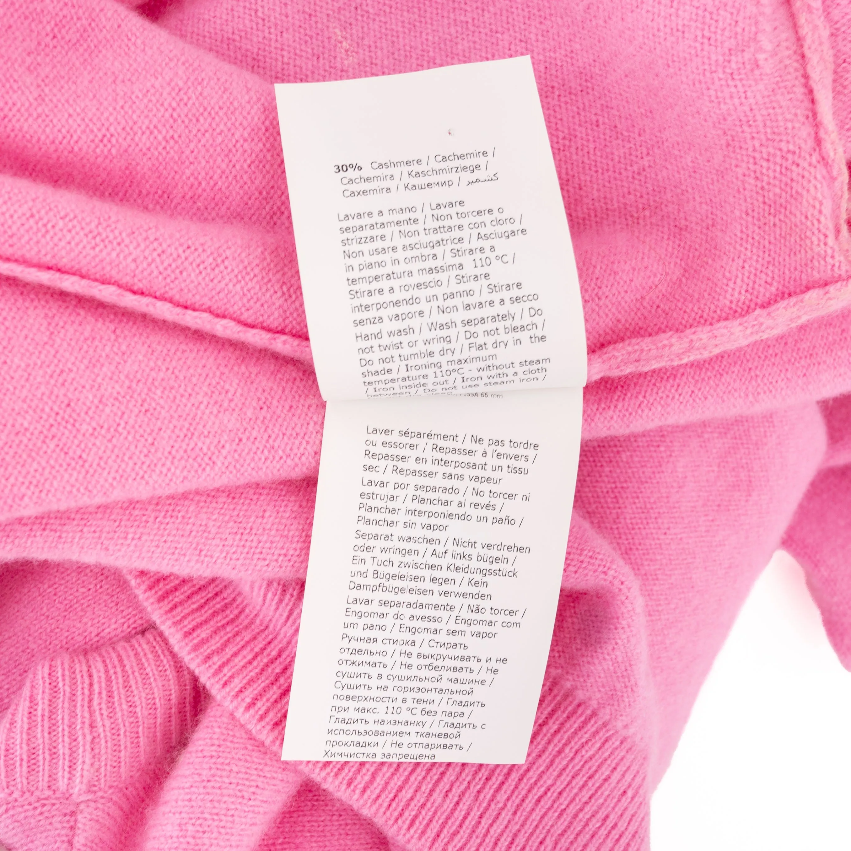 Pink Wool-Cashmere Studded Playboy Sweater