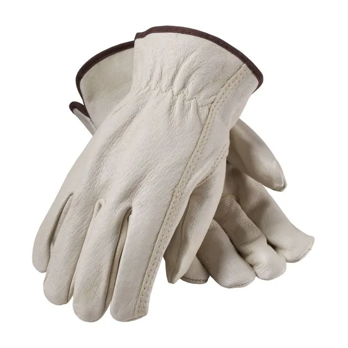 PIP Industry Grade Top Grain Leather Driver's Glove - Keystone Thumb, Large, Box of 12