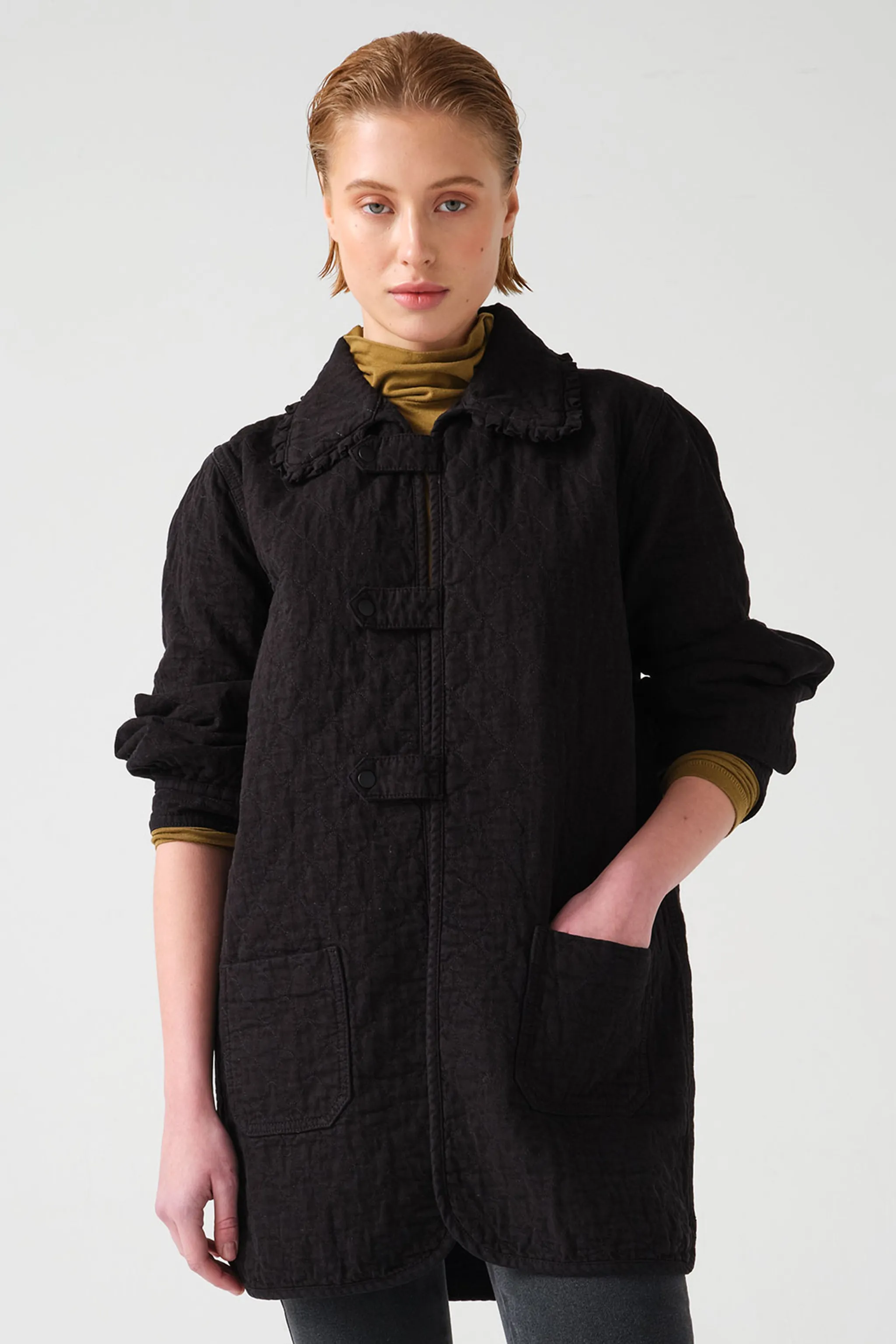 Pippa Chore Jacket in Black