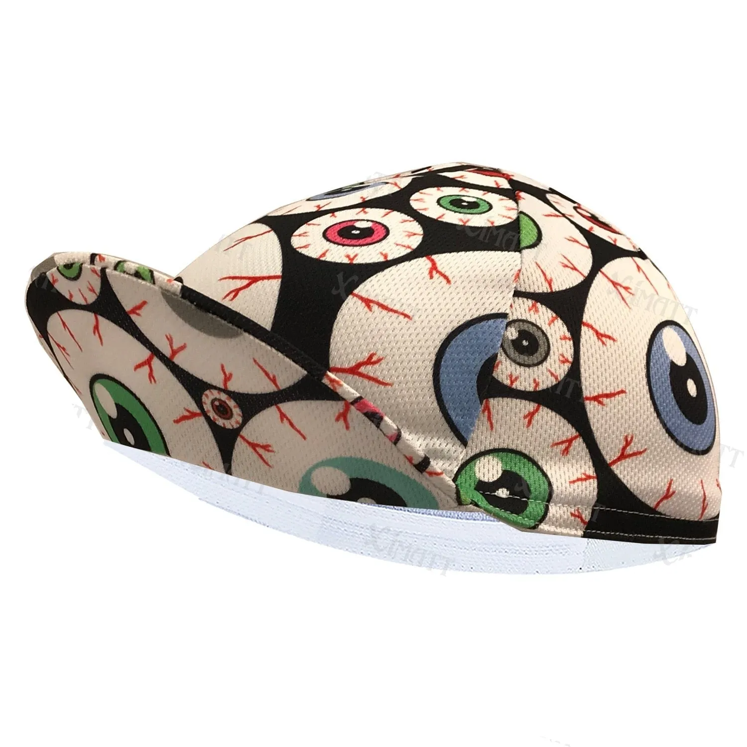 Pizza Cat Watermelon Bicycle Women's Men's Caps Black White Blue Red Quick Drying Cycling Balaclava Summer Retro Bike Hat