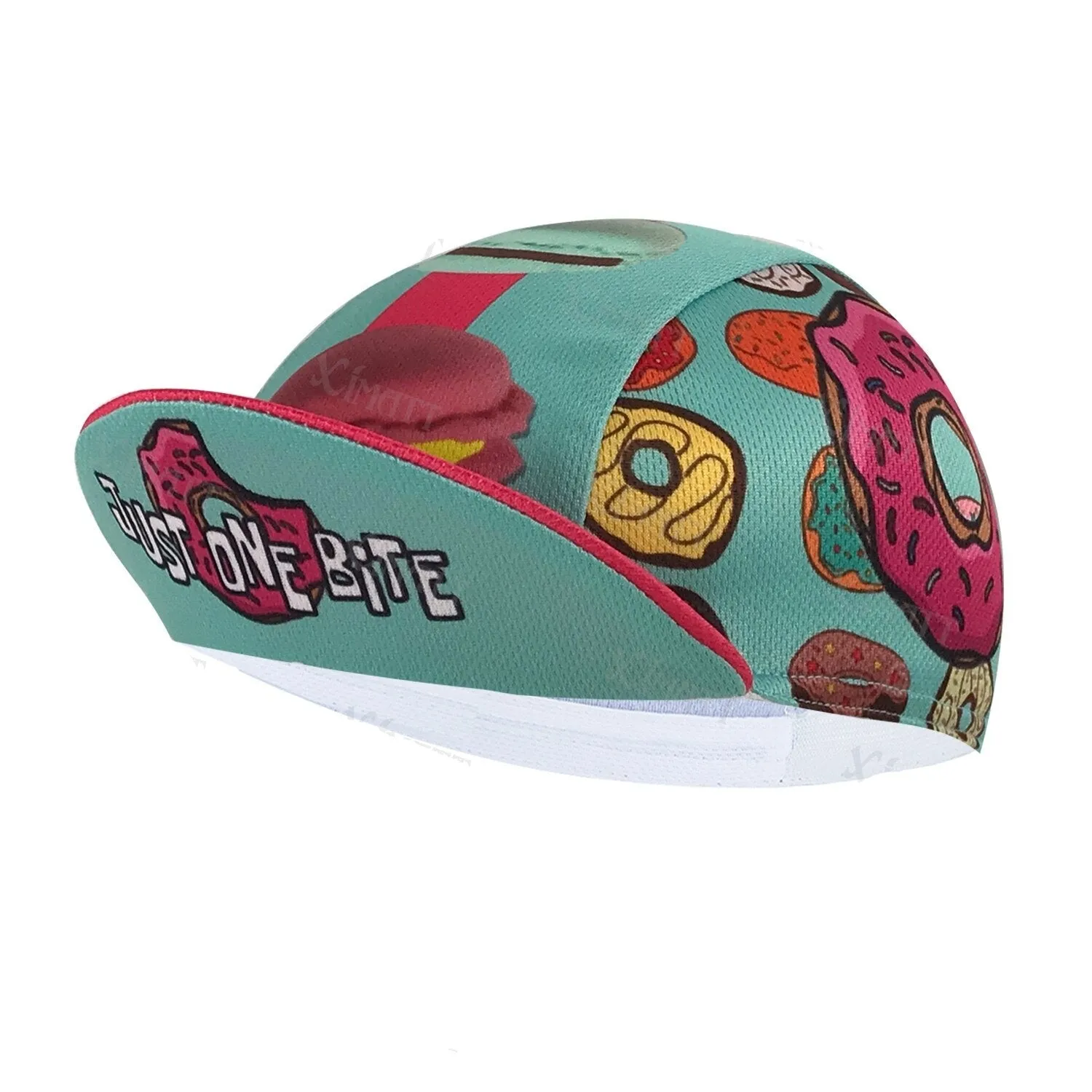 Pizza Cat Watermelon Bicycle Women's Men's Caps Black White Blue Red Quick Drying Cycling Balaclava Summer Retro Bike Hat