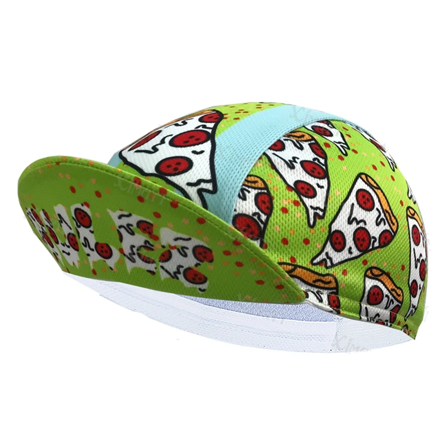 Pizza Cat Watermelon Bicycle Women's Men's Caps Black White Blue Red Quick Drying Cycling Balaclava Summer Retro Bike Hat