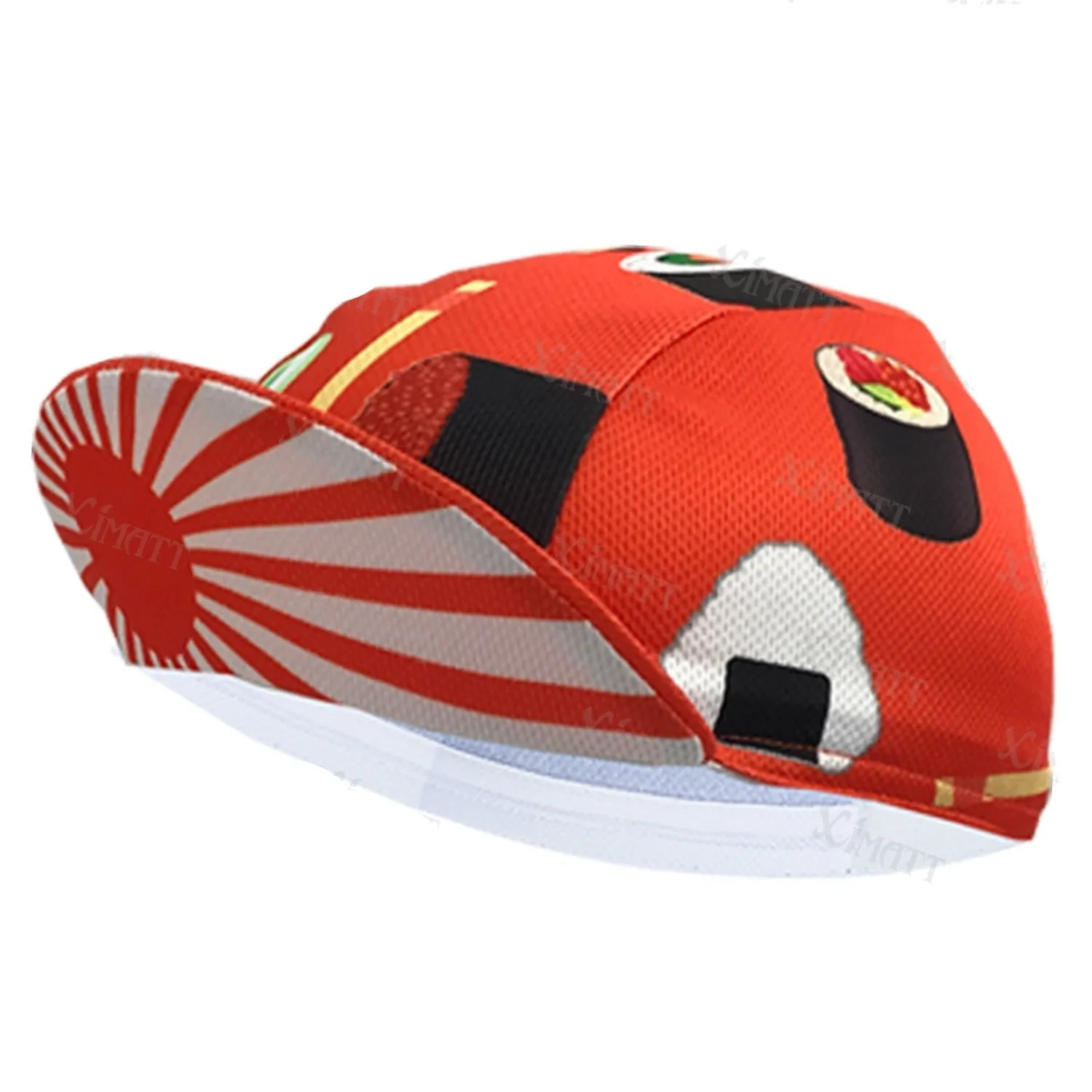 Pizza Cat Watermelon Bicycle Women's Men's Caps Black White Blue Red Quick Drying Cycling Balaclava Summer Retro Bike Hat