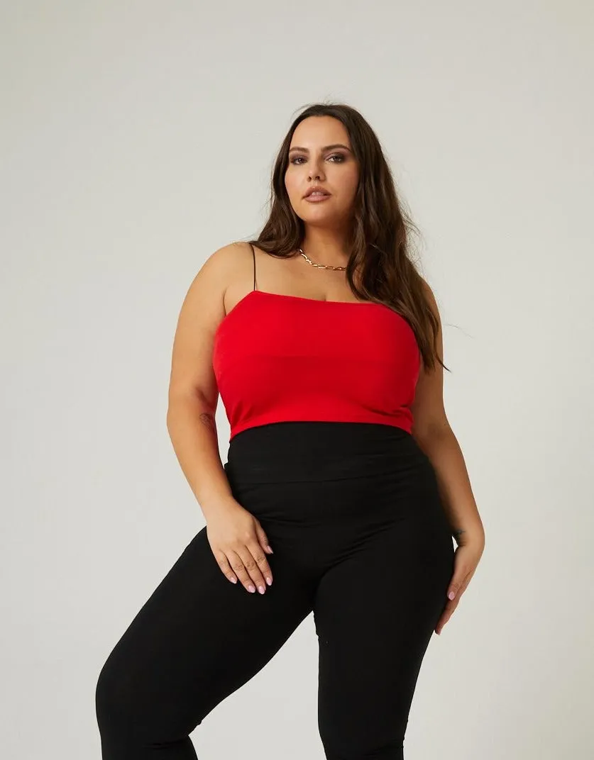 Plus Size Padded Spagetti Strap Camisole