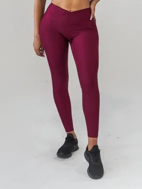 Pristine Pocket Leggings | CRANBERRY