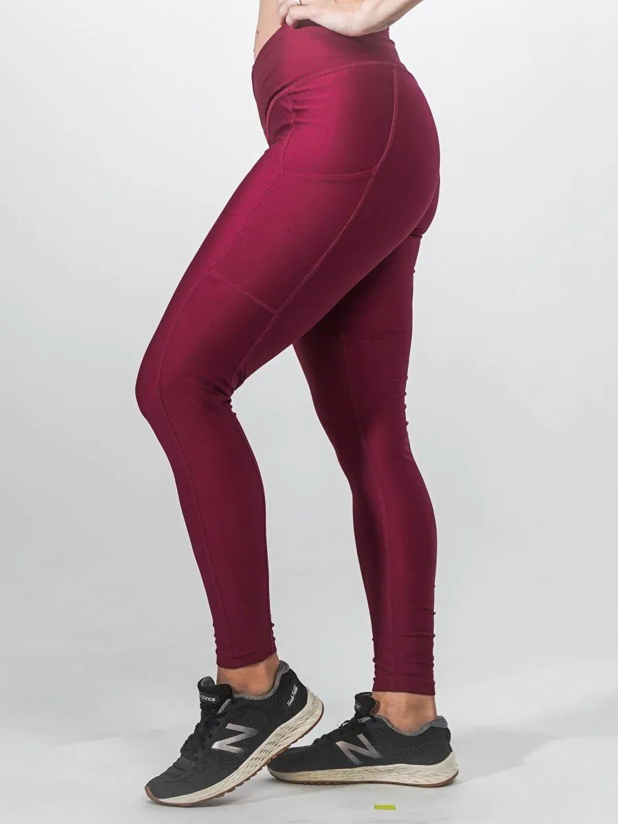 Pristine Pocket Leggings | CRANBERRY