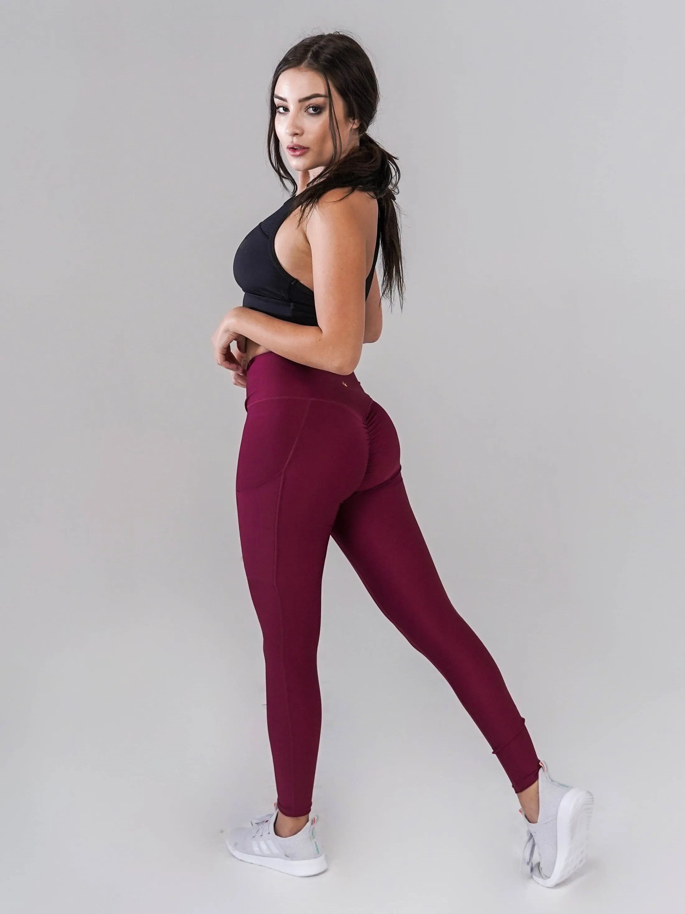 Pristine Pocket Leggings | CRANBERRY