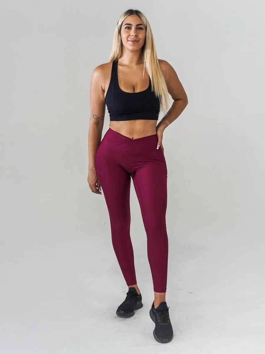 Pristine Pocket Leggings | CRANBERRY