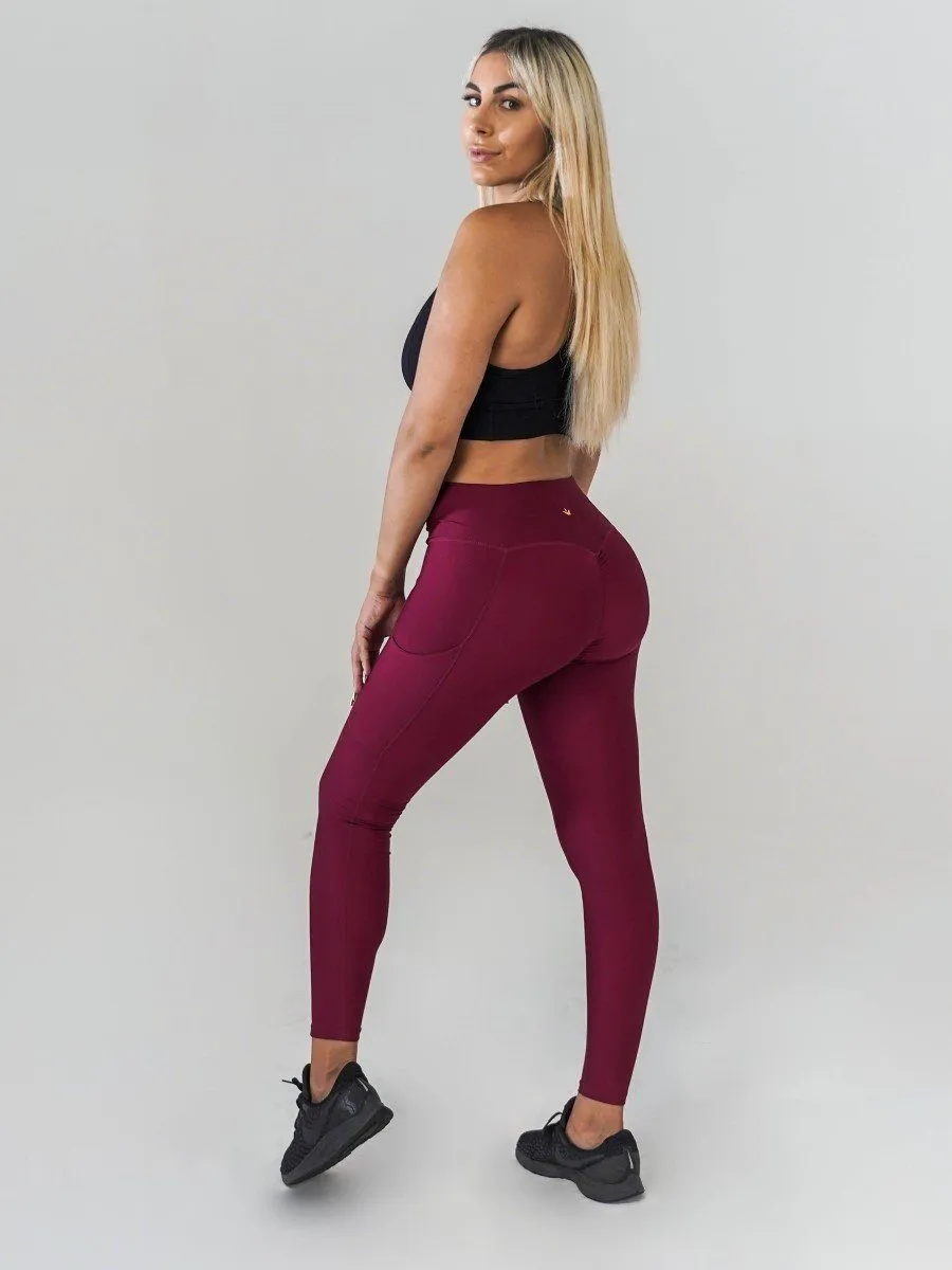 Pristine Pocket Leggings | CRANBERRY