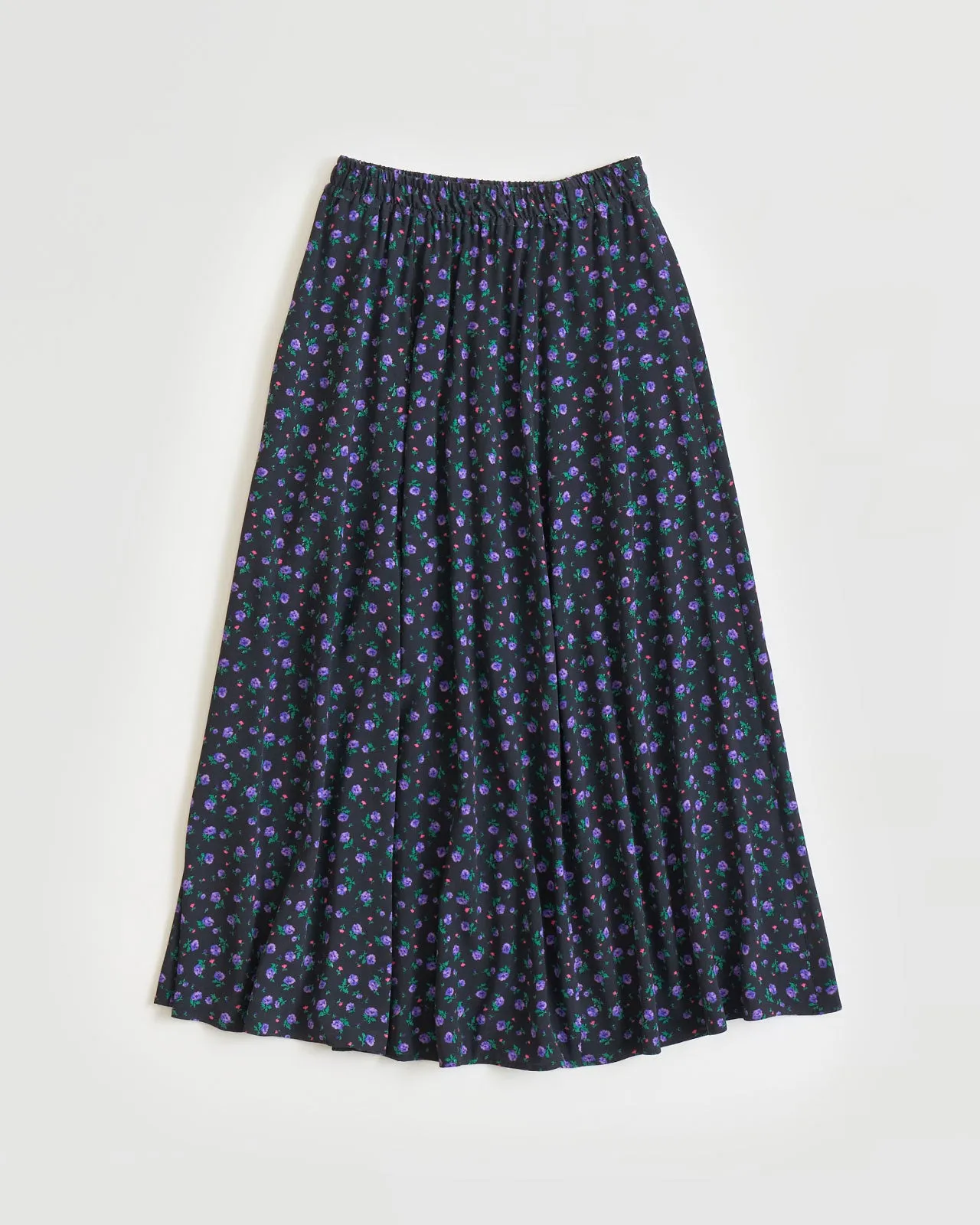 PURPLE FLOWER SKIRT