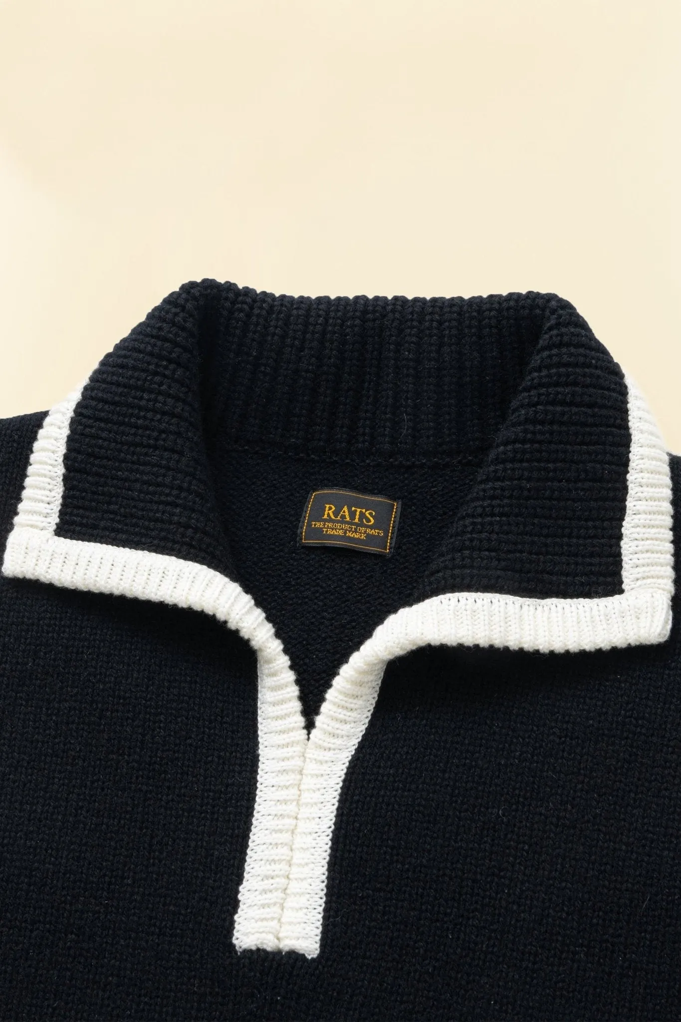 Rats Wool Cashmere Pullover Knit - Black