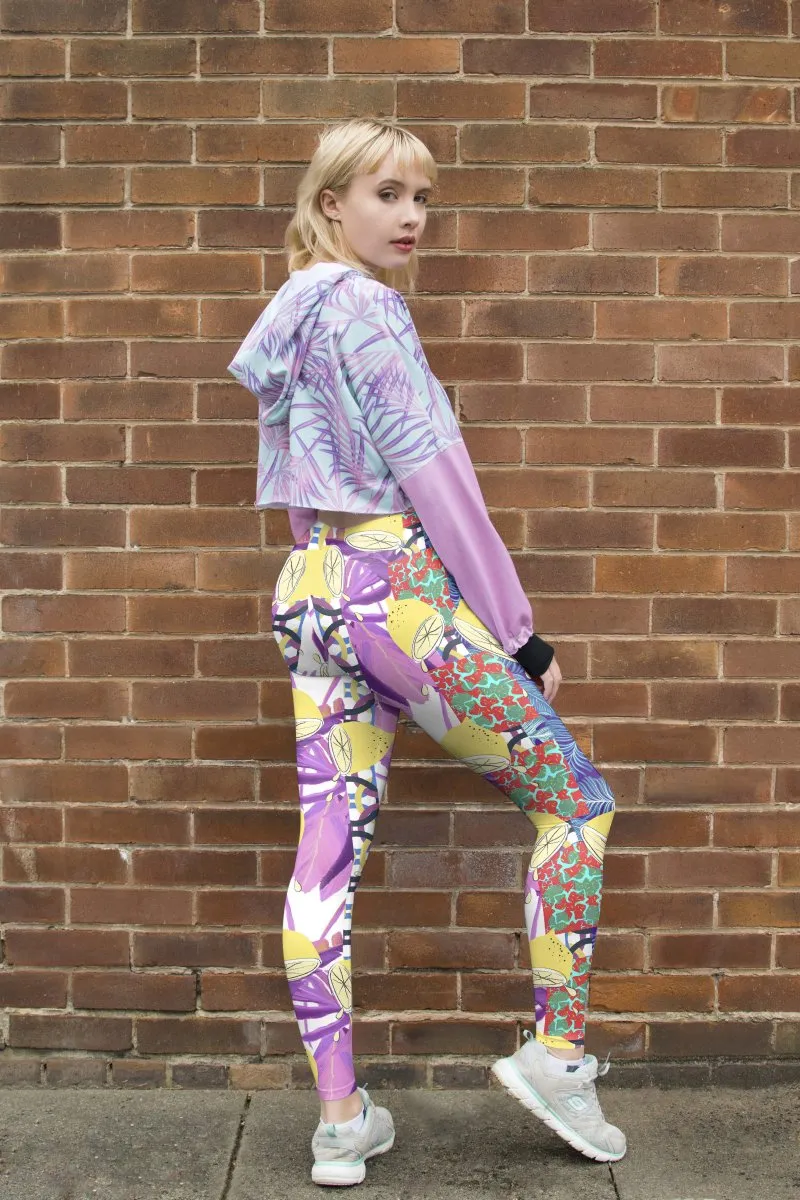 Regular Leggings (8-12 UK Size) - Lemon Fiesta