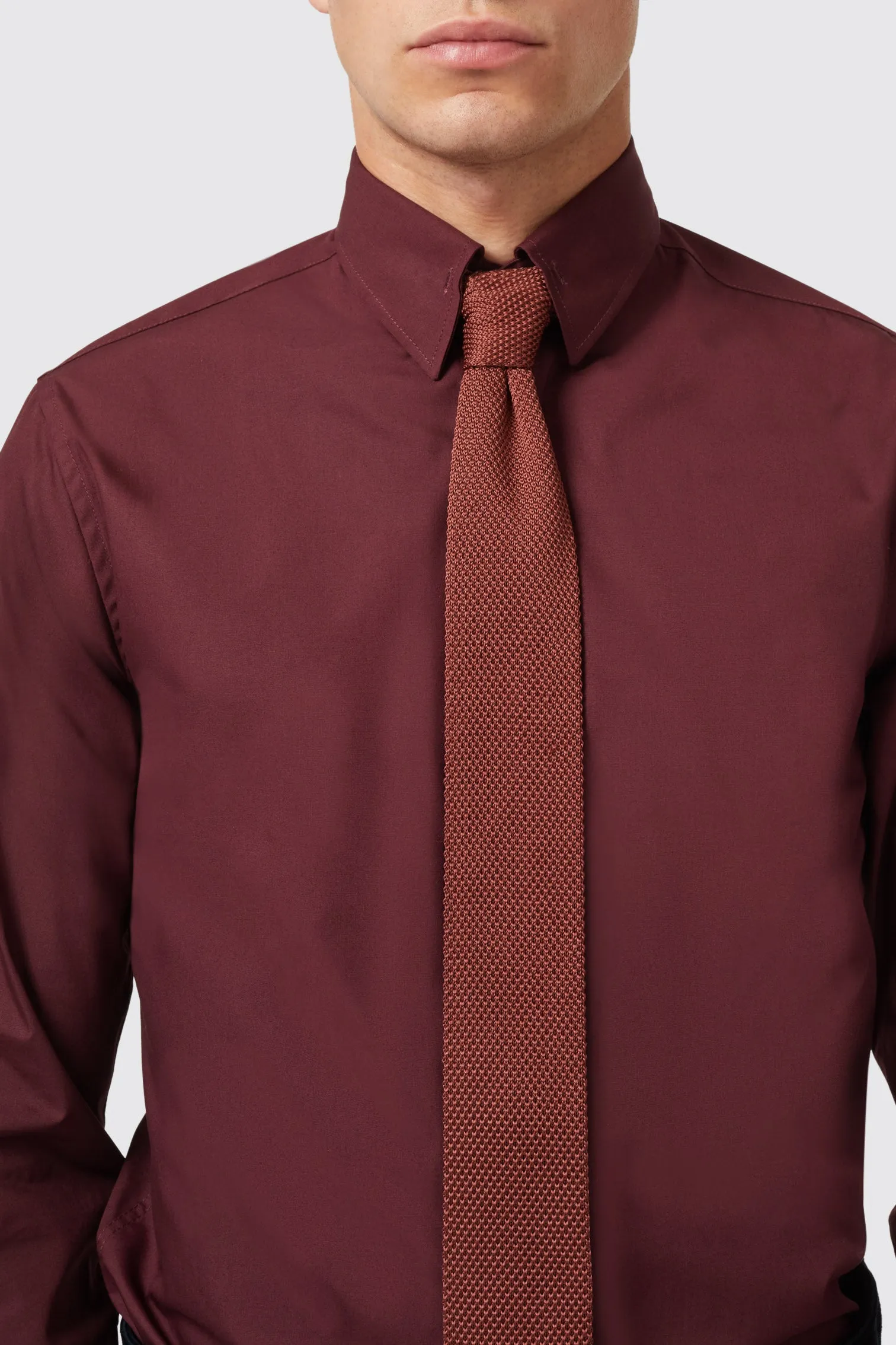 Roslin Slim Fit Red Shirt - ARCHIVE