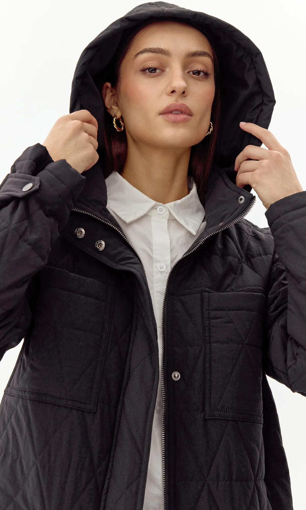 Sammy Quilted Hooded Jacket