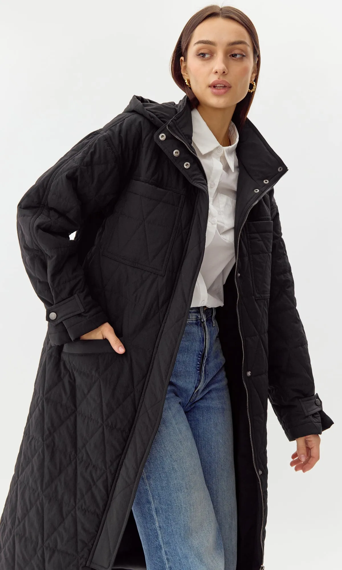 Sammy Quilted Hooded Jacket