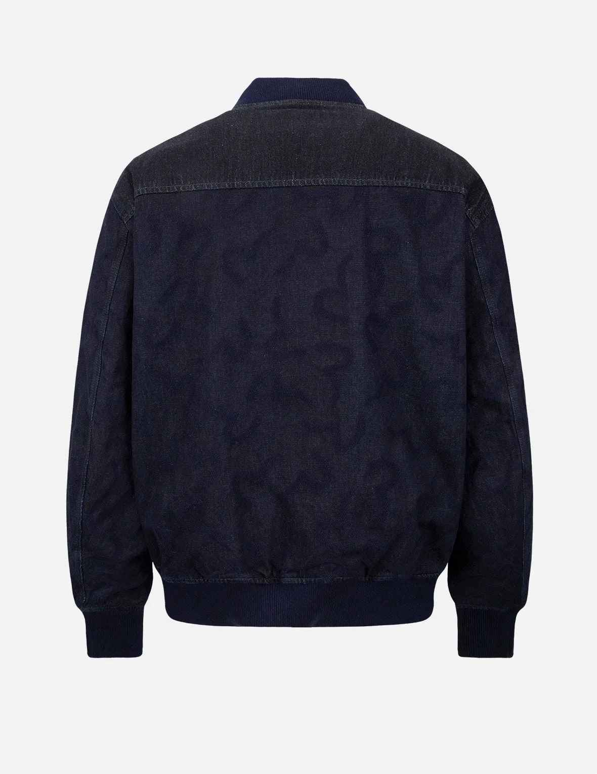 Seagull Jacquard Panelled Bomber Jacket