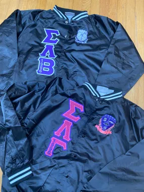 Sigma Lambda Beta & Sigma Lambda Gamma Satin Bomber Jackets