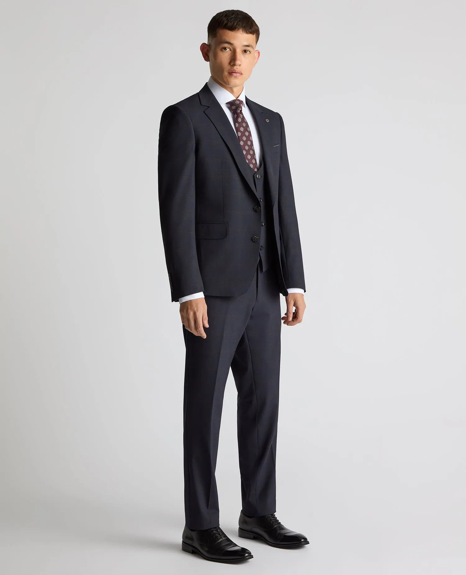 Slim Fit Checked Stretch Suit jacket