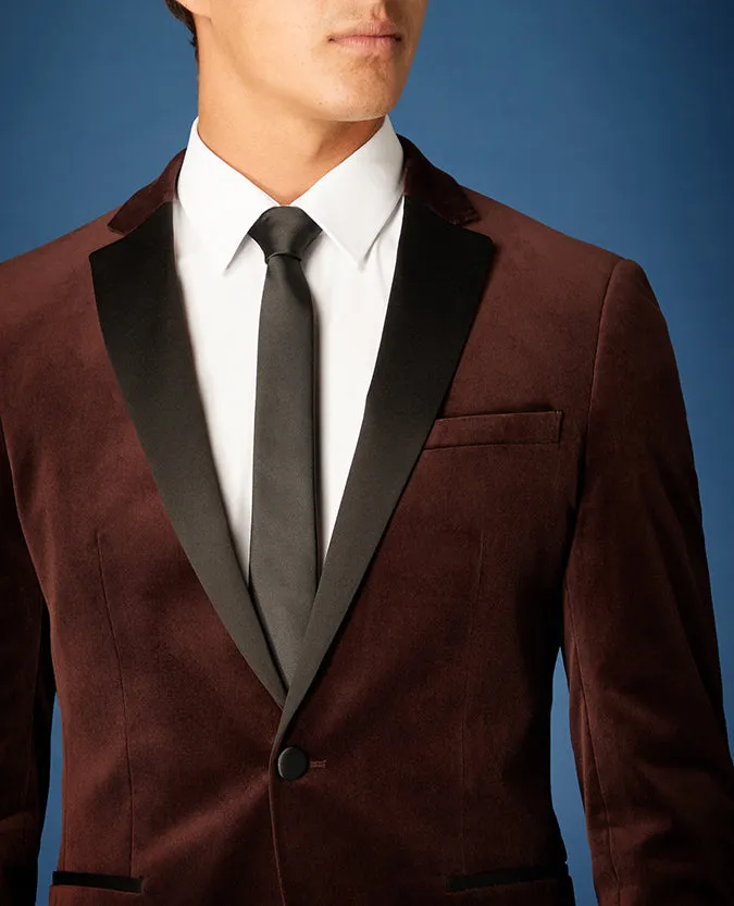 Slim Fit Velvet Jacket