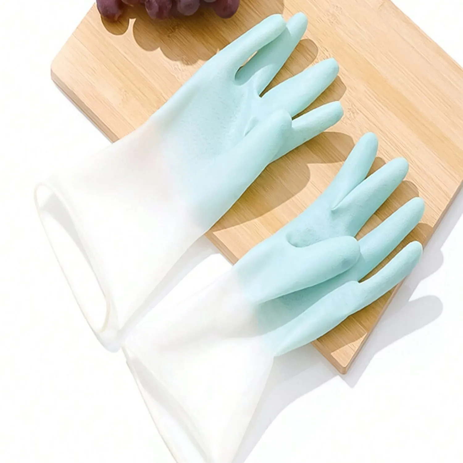 Small Household Cleaning Gloves, Rubber Gloves (2 Pc Set)