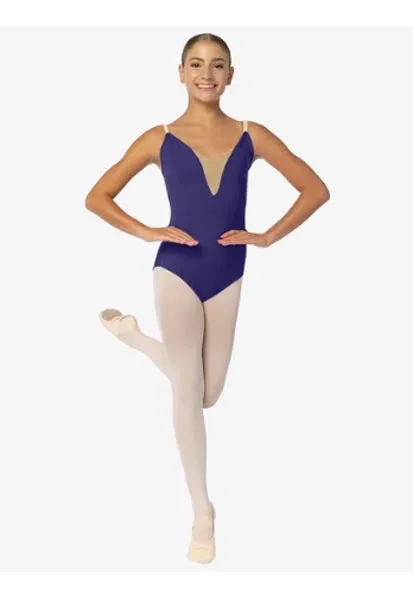 So Danca SL22 Loretta Adult Princess Seam Camisole Leotard With Mesh Insert