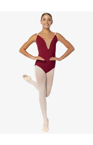 So Danca SL22 Loretta Adult Princess Seam Camisole Leotard With Mesh Insert