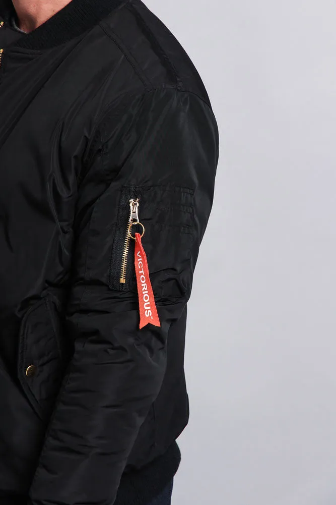 Solid Color MA-1 Bomber Jacket