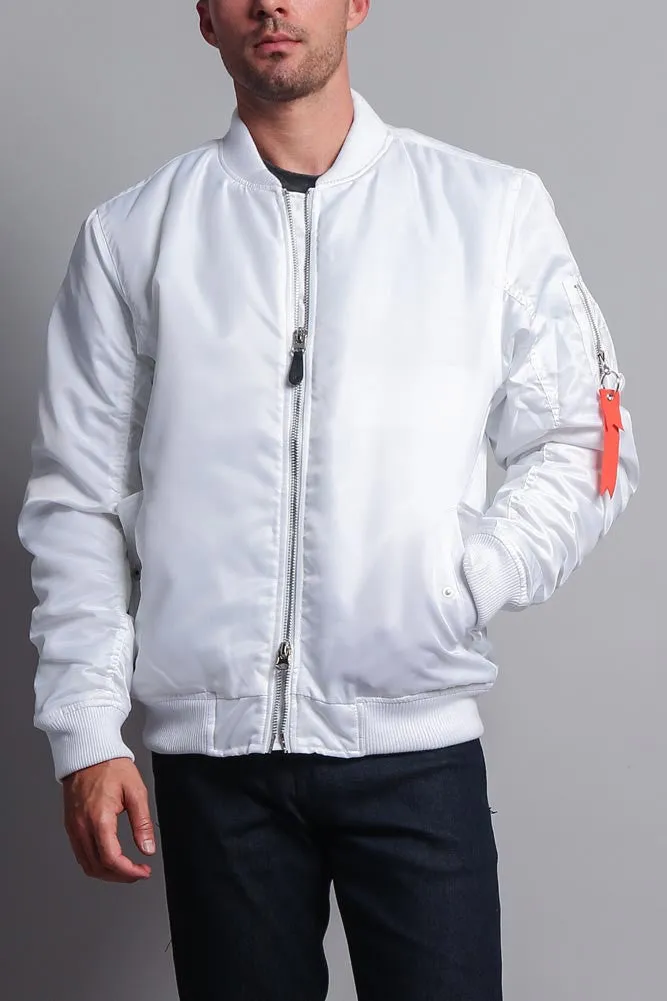 Solid Color MA-1 Bomber Jacket