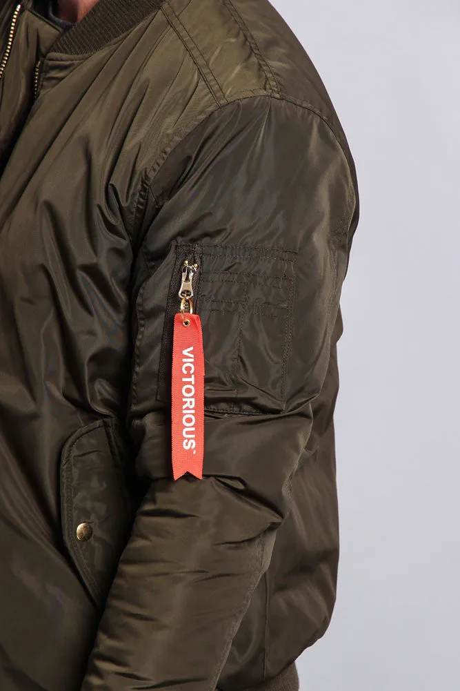 Solid Color MA-1 Bomber Jacket