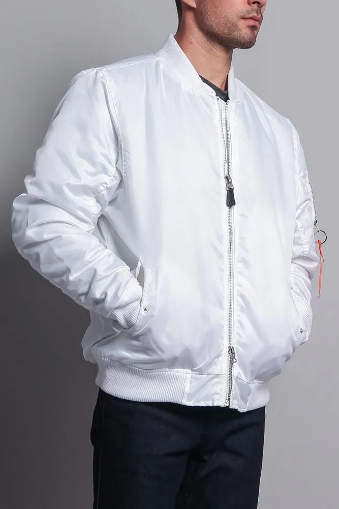 Solid Color MA-1 Bomber Jacket