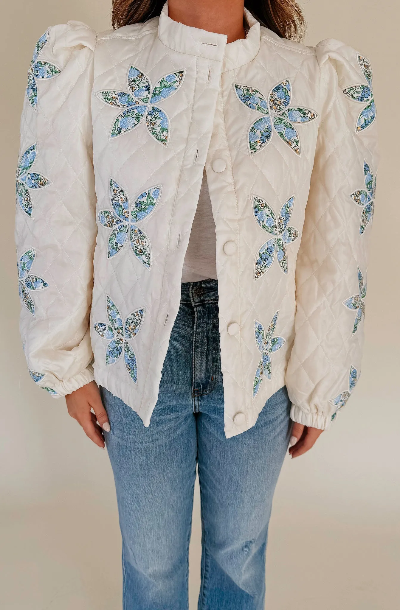 SOMETHING BLUE QUILTED JACKET