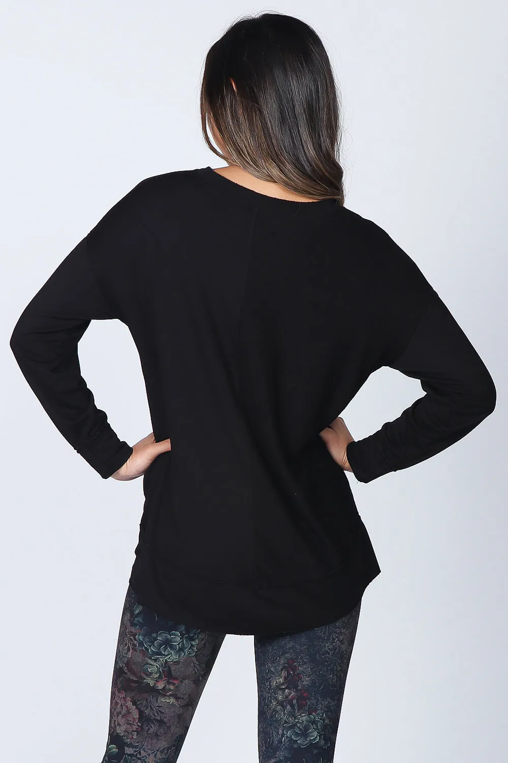 Split Paneled Pullover